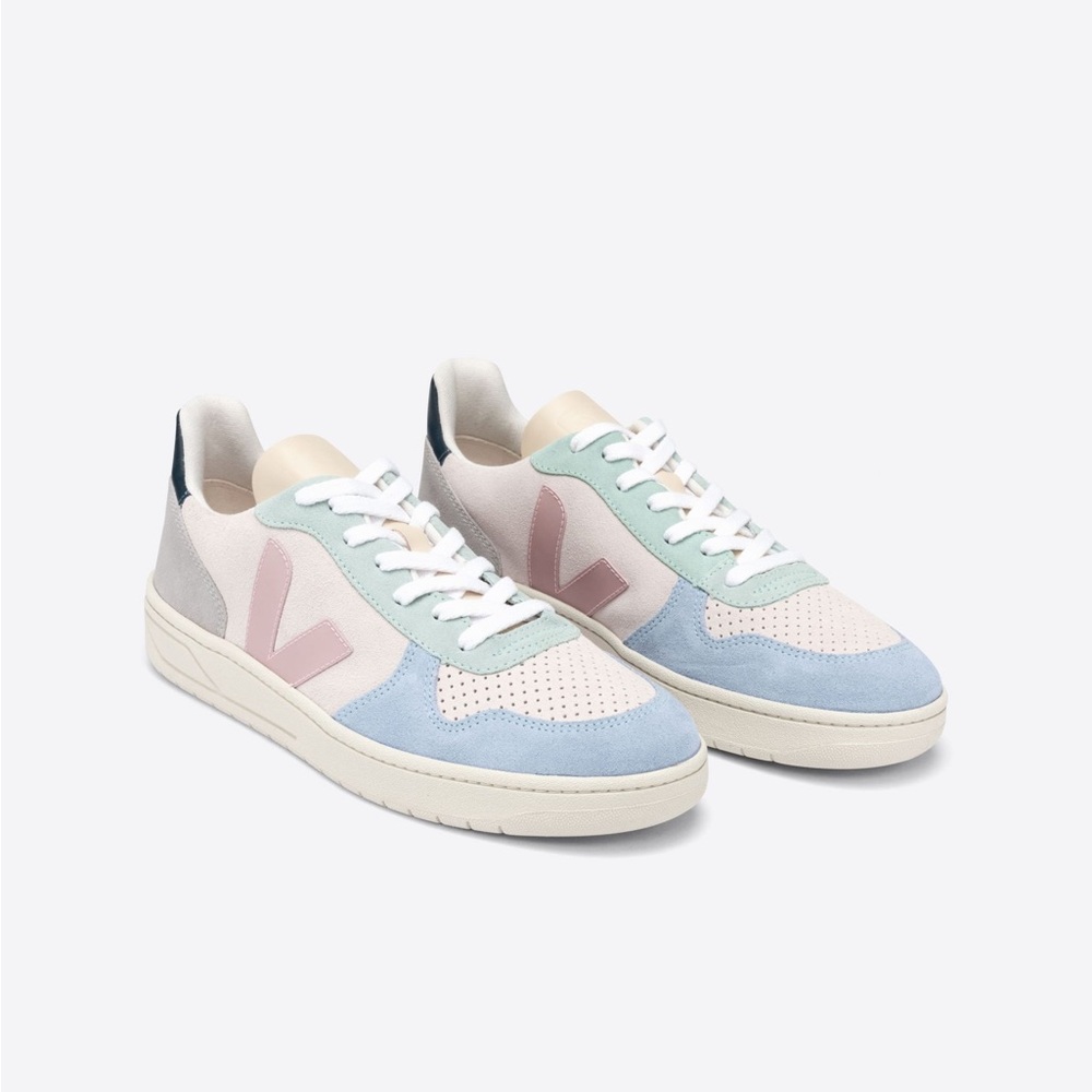 Suede multicolor Vejas pink blue teal women's 7